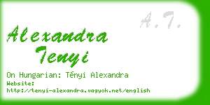 alexandra tenyi business card