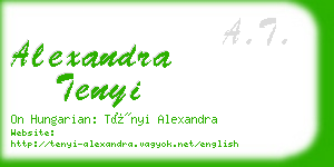 alexandra tenyi business card